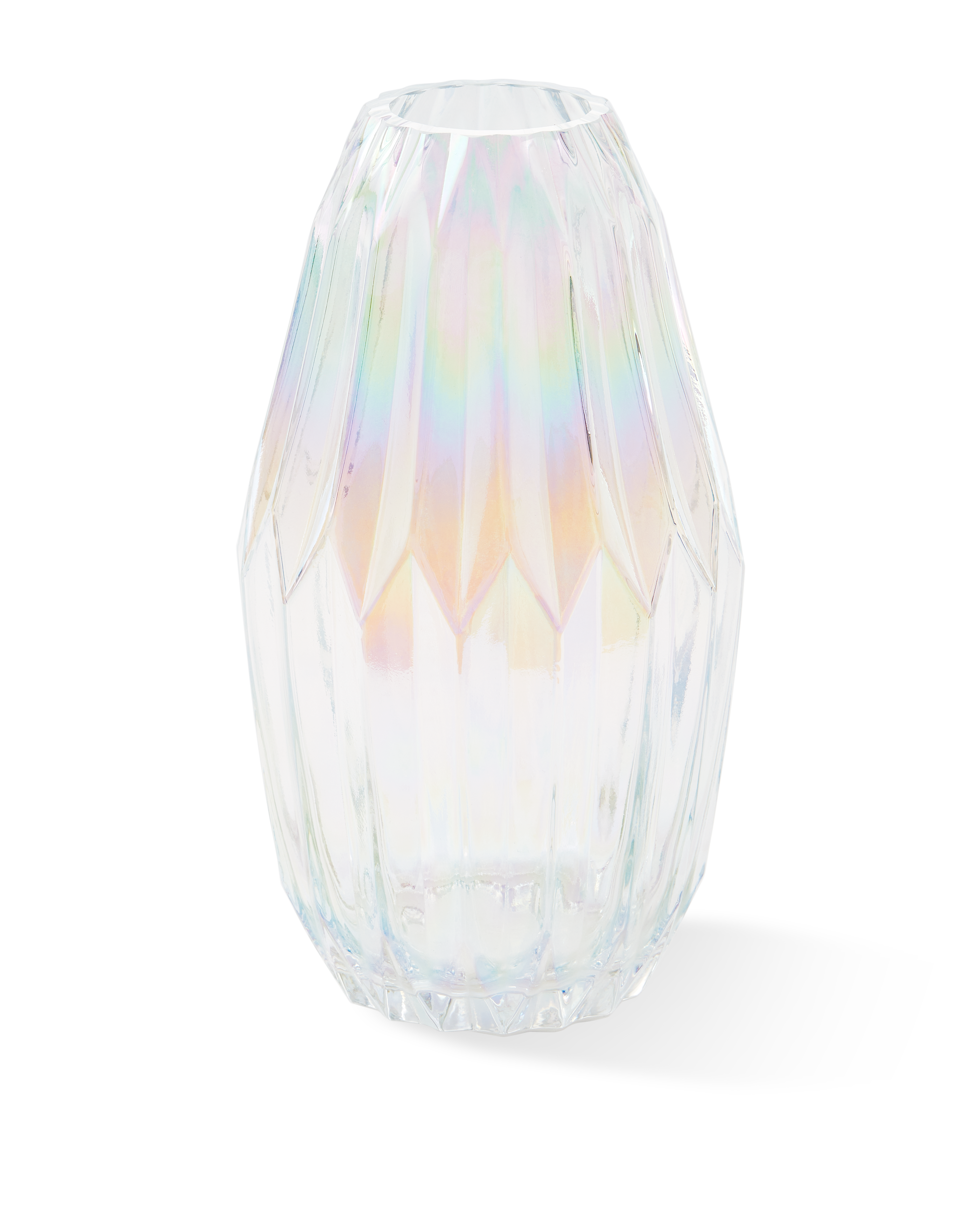 Glass Folds vase, M - multi